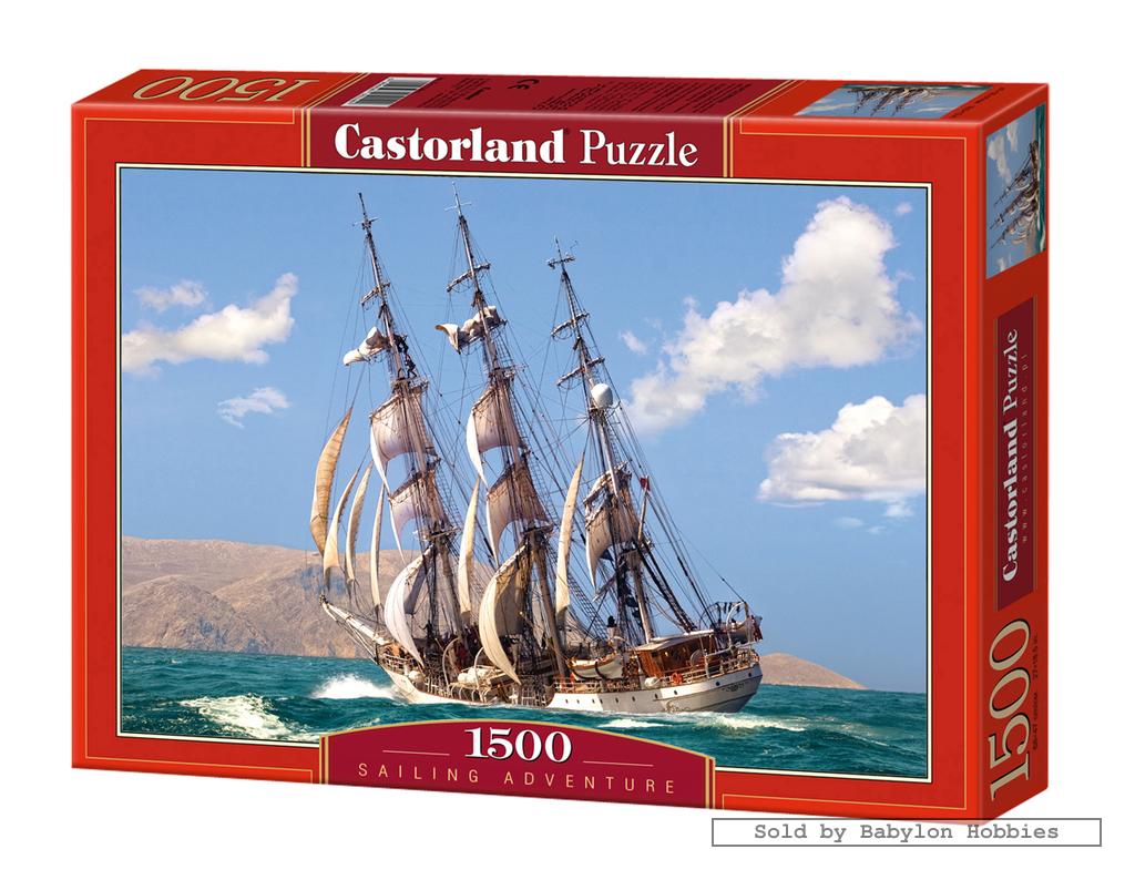 1500 pcs jigsaw puzzle Sailing Adventure (Boats, Sea) (Castorland