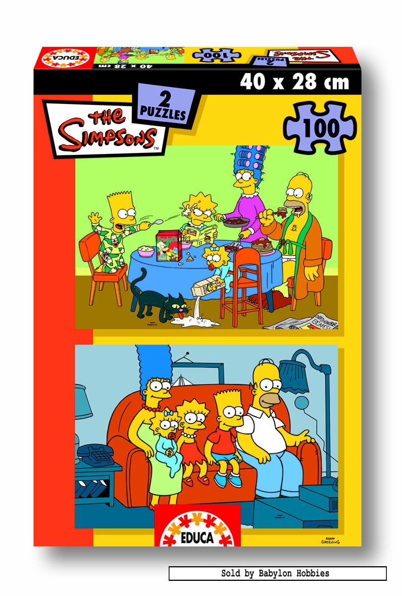 100 pcs jigsaw puzzle The Simpsons Simpsons at Home (2x) (EDUCA 12498) eBay