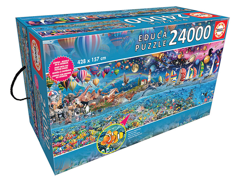 24000 st puzzel: Genuine - Life, The Greatest Puzzle (Luchtballonnen, Vissen) - Bild 1 von 1