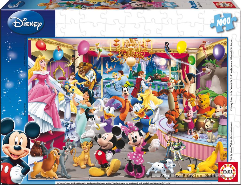 picture 2 of EDUCA 1000 st legpuzzel: Disney Family - Disney & Pixar Party (14074)