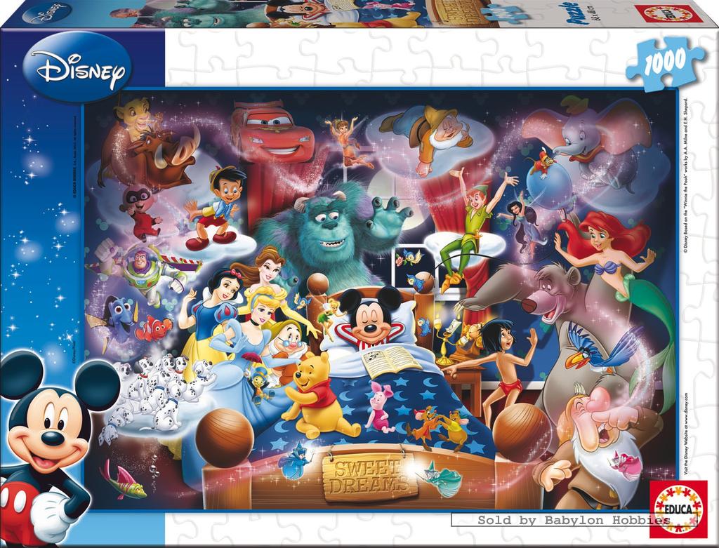 1000 pcs jigsaw puzzle Disney Family Mickey's dream (Disney, Art