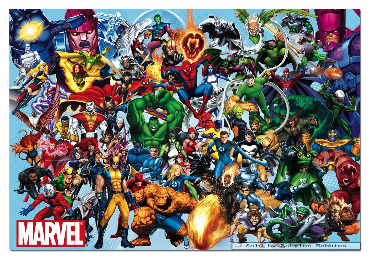 1000 pcs jigsaw puzzle Marvel Marvel Heroes (EDUCA