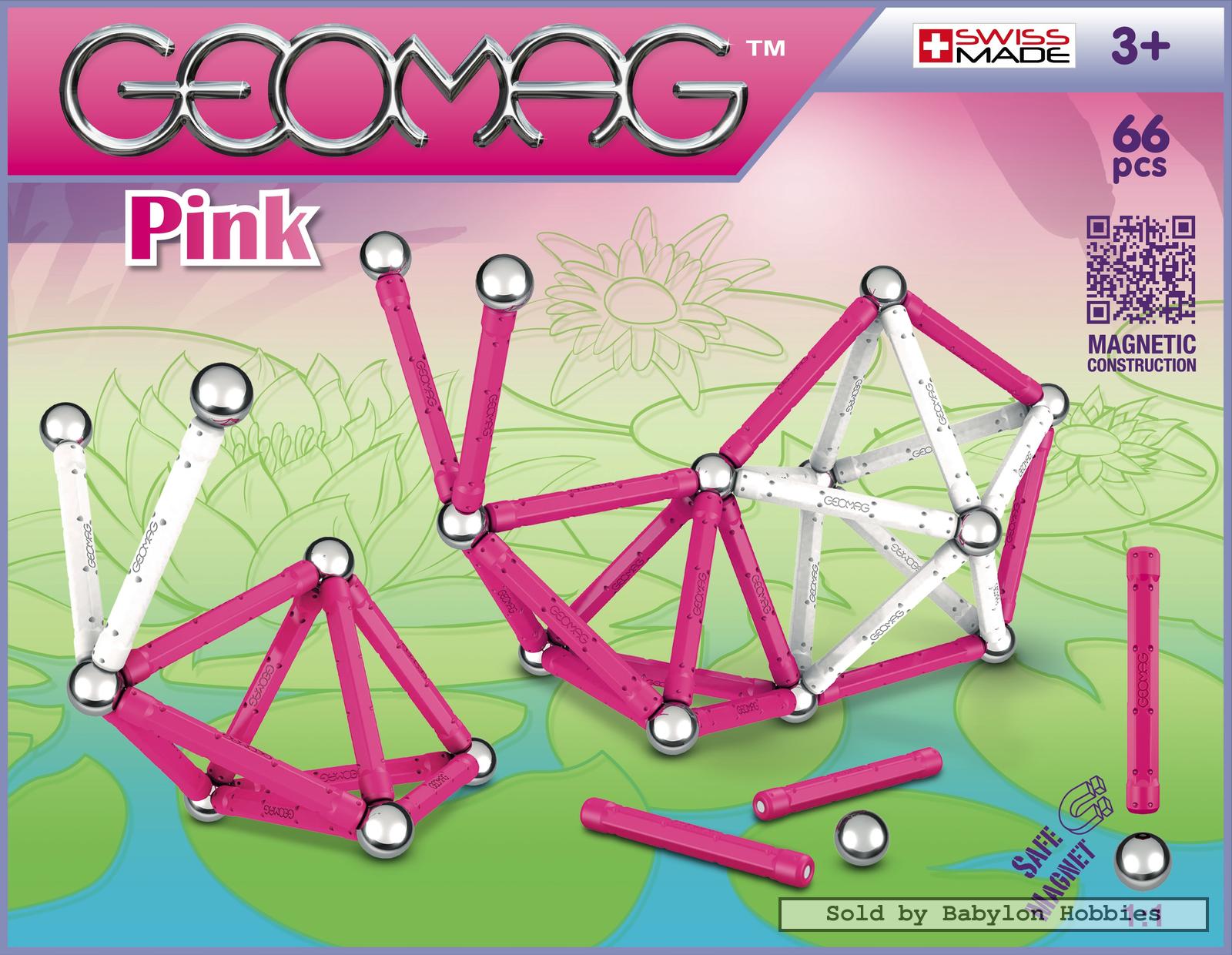 Geomag Kids Color - Pink - 66-delig (door Geomag) 00053 - Picture 1 of 1