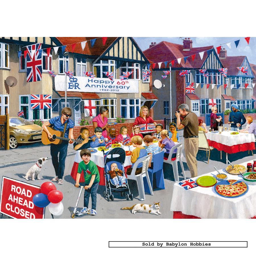 500 pcs jigsaw puzzle: Kevin Walsh - The Street Party (2x) (Gibsons ...