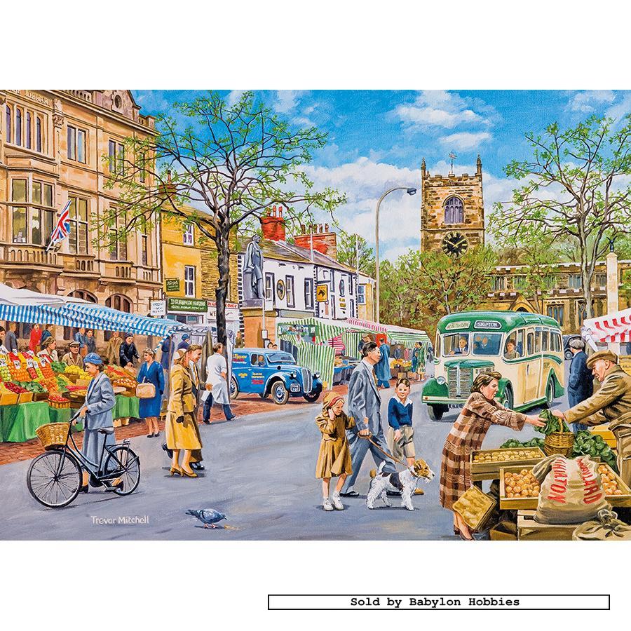 1000 pcs jigsaw puzzle Trevor Mitchell Market Day (Gibsons G6027)