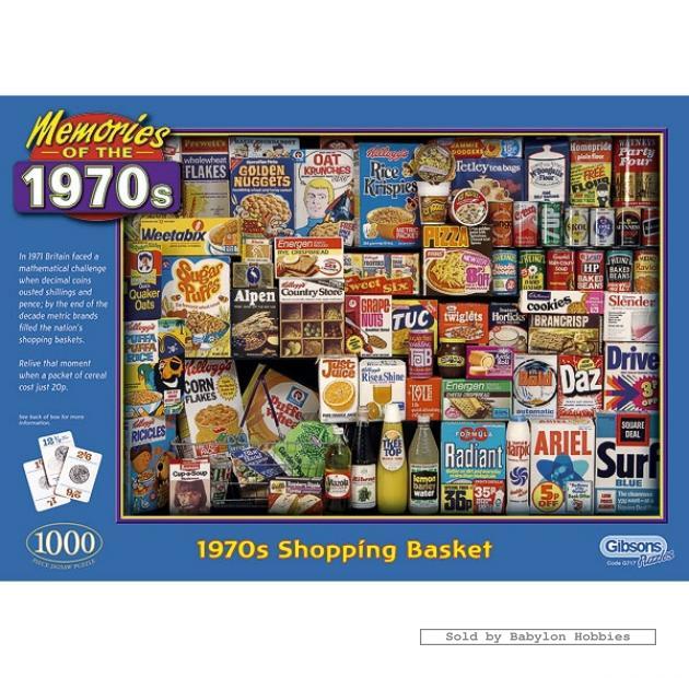 1000 pcs jigsaw puzzle Memories 1970s Shopping Basket (Food
