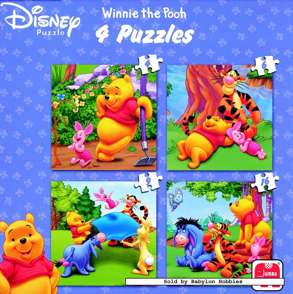 picture of Jumbo 4 pieces jigsaw puzzle Disney   Winnie the Pooh 