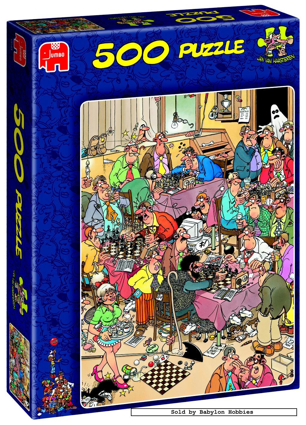 500 pcs jigsaw puzzle Jan van Haasteren The Chess Club (Cartoon) Jumbo eBay