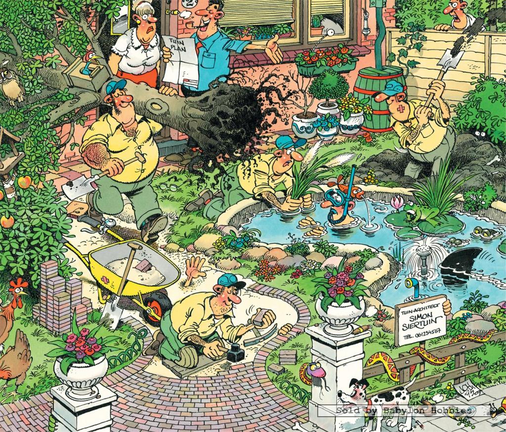 300 pcs jigsaw puzzle Jan van Haasteren All Dug Up! (Cartoon) (Jumbo