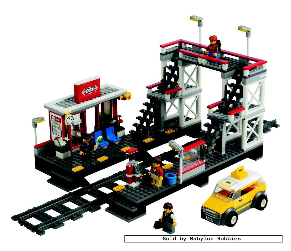 乐高7937;; 乐高 lego  l7937 城市系列 火车站 儿童拼插积木玩具
