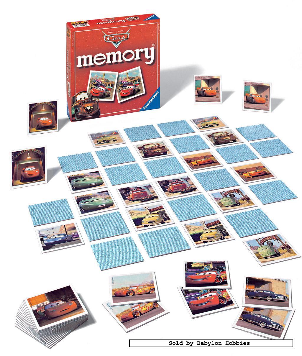 cars memory match game