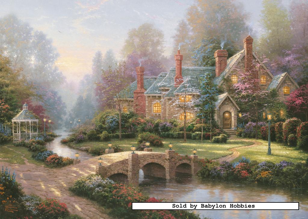 NEW Schmidt jigsaw puzzle 1000 pcs: Thomas Kinkade - Beyond Spring Gate
