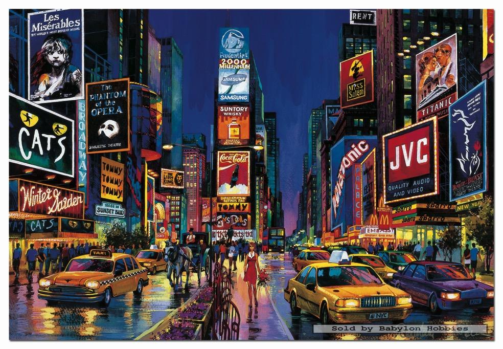 1000 pcs jigsaw puzzle: Neon - TIMES SQUARE, NEW YORK ...