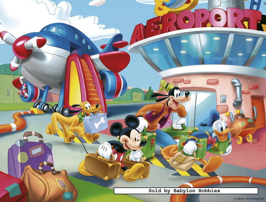 30 Pcs Jigsaw Puzzle Disney Mickey At The Airport Nathan 8627 Ebay