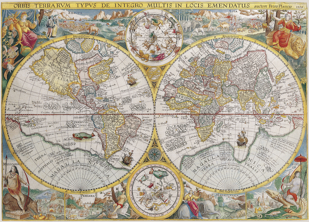1500 Pcs Jigsaw Puzzle World Map 1594 Maps